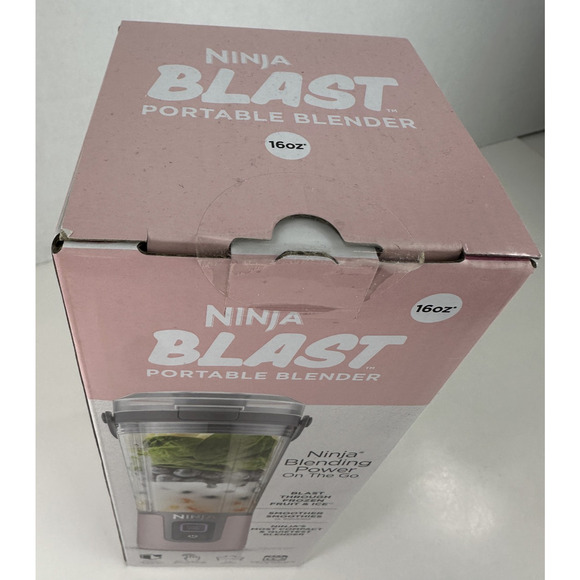 NEW Ninja Blast Portable Personal Blender Detachable Cable USB Type-C 16 oz Pink - Picture 5 of 8